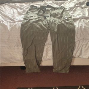 High rise green cargo pants from American eagle